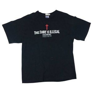 This Shirt Is Illegal In 52 Countries Jesus Bible Verse God t-shirt size L
